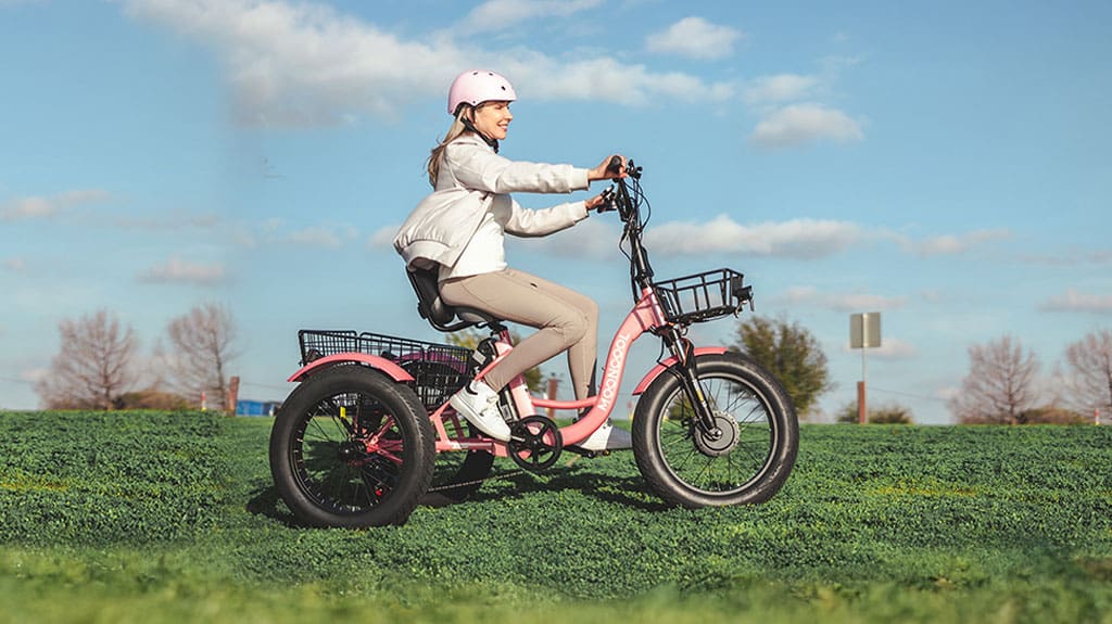 MOONCOOL Electric Tricycle for Adults – Fat Tire Electric Trike with a Large Basket MOONCOOL Electric Tricycle for Adults - Fat Tire Electric Trike with a Large Basket